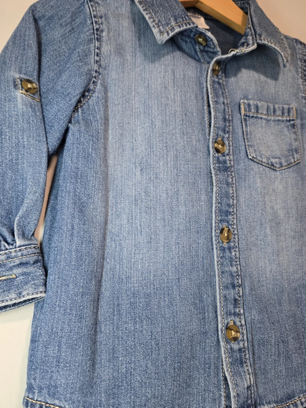 Old Navy Kids Denim Button-Down Shirt - Blue